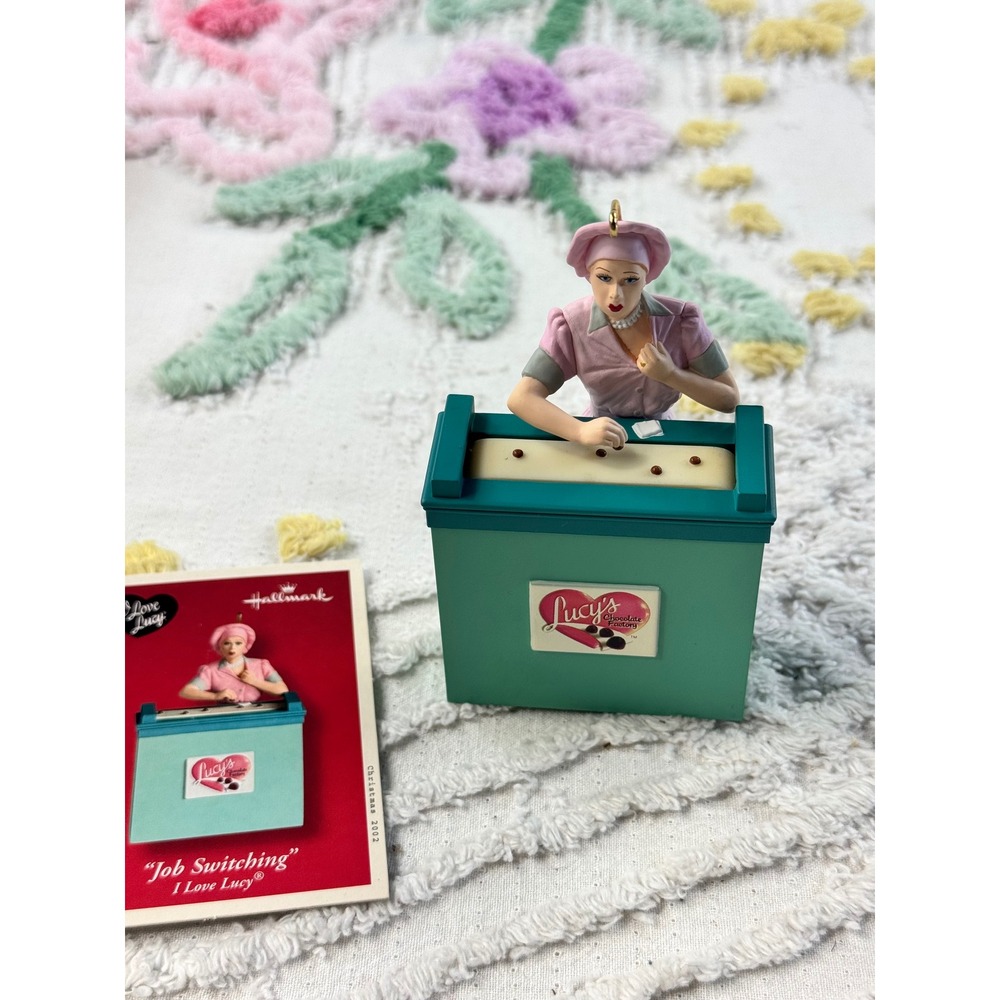 Hallmark 2002 I Love Lucy Job Switching Chocolate Factory Ornament QXI5316